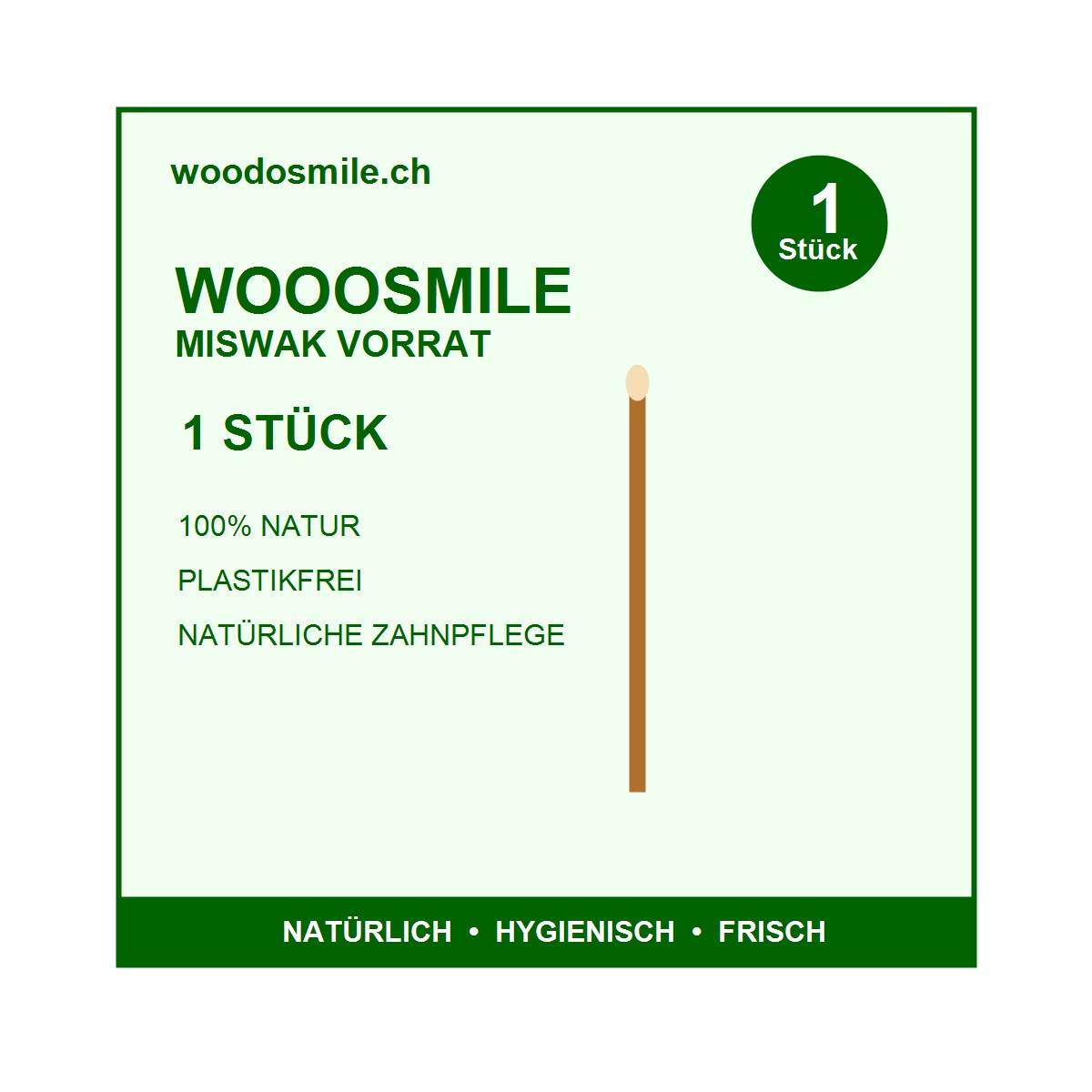 Wooosmile Miswak Stick - 1 Stück